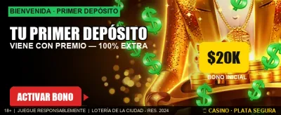 Bono increíble en tu primer depósito banner